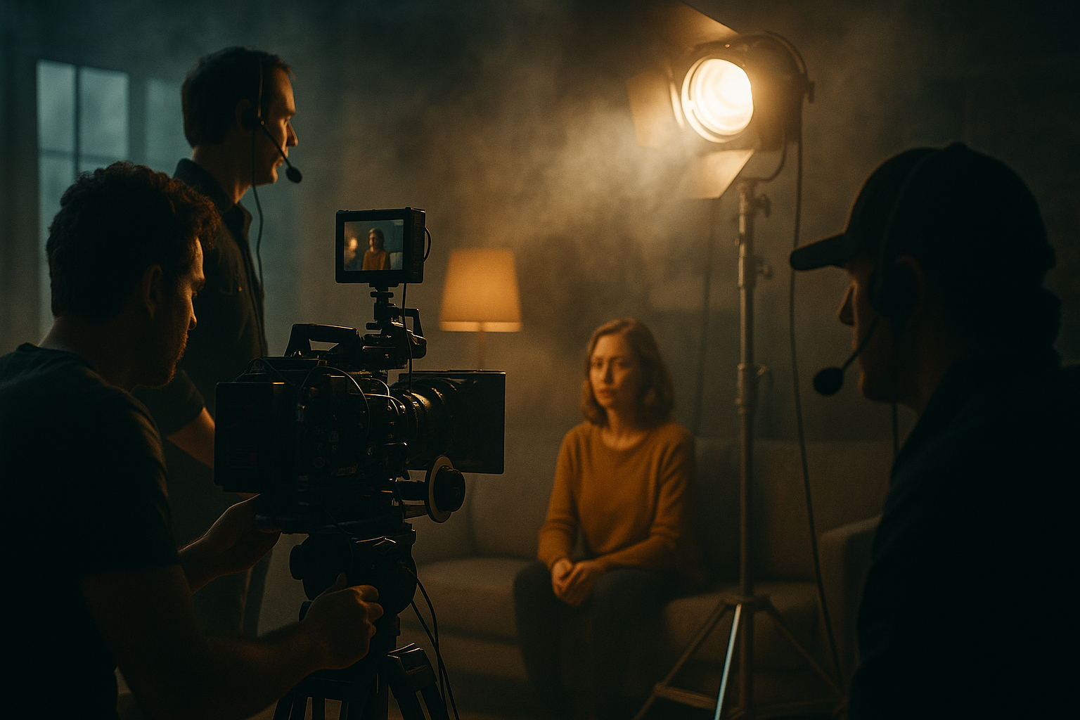Backstage di riprese cinematografiche